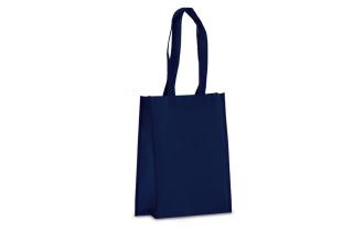 R-PET Carry bag laminated non-woven 24 x 11 x 30cm 105g/m² Dark blue