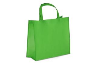R-PET Carry bag laminated non-woven 40 x 16 x 35cm 105g/m² Light green