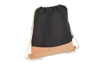 Drawstring bag R-PET &amp; cork 35 x 40cm 