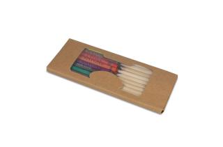 Colouring pencils and crayons in kraft box 