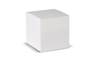 Cube pad white, 9x9x9cm 