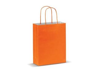 Kleine Papiertasche im Eco Look 120g/m² Orange
