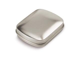 Mini tin peppermint box Silver