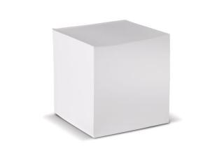Quadratischer Zettelblock 10x10x10cm Weiß