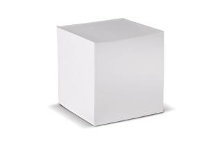 Cube pad white, 10x10x10cm 