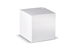 Cube pad with hole, 10x10x10cm 