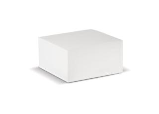 Cube pad white, 10x10x5cm 