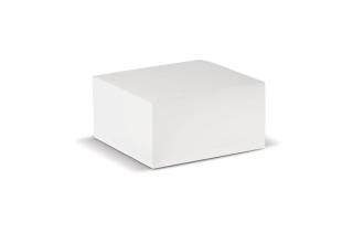 Cube pad white, 10x10x5cm 