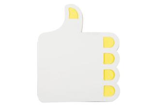 Adhesive notes Thumbs-up White/yellow