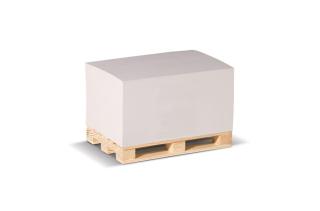 Pallet Block, recycled paper 12x8x6cm White