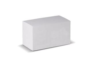 Rechteckiger Zettelblock 15x8x8.5cm Weiß