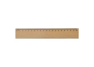 Ruler wood 20cm Timber