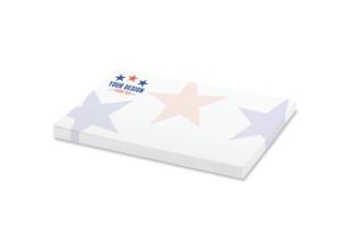 100 adhesive notes, 100x72mm, full-colour White