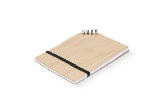 Notebook bamboo corner bound A6 