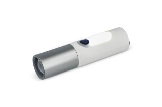 Wiederaufladbare 10-W-LED-Taschenlampe mit Zoomfunktion, 300 lm Weiß