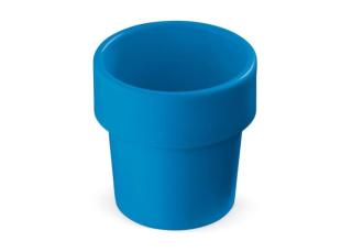 Hot-but-cool cup with cherrytomato Aztec blue