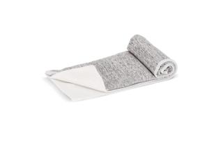 Quick dry golf towel with hook R-PET 30 x 30 cm sublimation White/grey