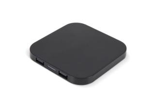 Wireless charging pad 5W with 2 USB ports Black