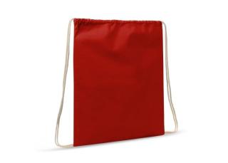 Drawstring bag cotton OEKO-TEX® 140g/m² 35x45cm Red