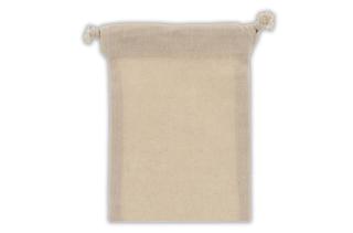 Gift pouch OEKO-TEX® cotton 140g/m² 10x14cm Ecru