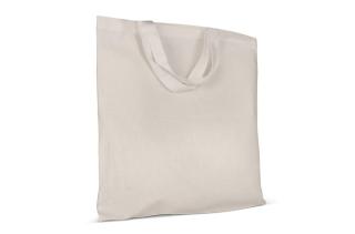 Tragetasche aus Baumwolle OEKO-TEX® 140g/m² 38x42cm kurze Henkel 