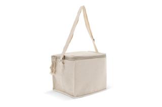 Cooler bag 100% cotton exterior square 22x18x18cm 