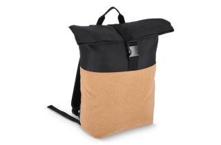 Rolltop backpack cork & R-PET 18L 