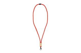 R-PET Kordel-Lanyard Rot