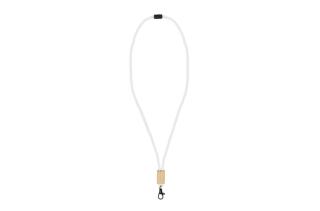 R-PET paracord lanyard White
