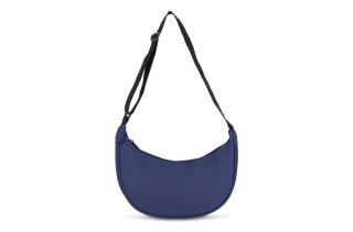 PU-coated R-PET 600D half moon sling bag 20L Dark blue