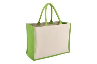 Jute/Cot bag OekoTex 42x19x32 320g Light green