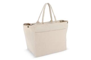 Cotton Tote bag with zip OEKO-TEX® 39 x 24 x 34cm 320g/m² 