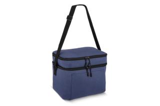 R-PET 600D Kühlbeutel mit zwei Fächern 30 x 20 x 25 cm 12 l Dunkelblau