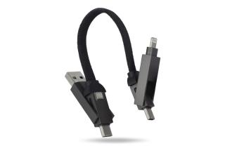 Enjoy Technology Multifunktionales 4-in-1 Kabel Schlüsselanhänger Größe 60 W 