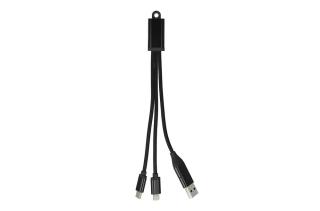 2-in-1 Charging Cable USB-A/C to USB-C &amp; Lightning Aluminium 