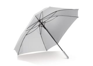 Luxus 27” quadratischer Regenschirm mit Hülle Weiß