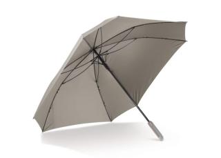 Luxus 27” quadratischer Regenschirm mit Hülle Taupe