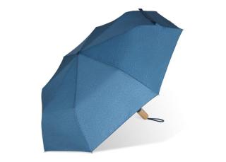 21” faltbarer Regenschirm aus R-PET -Material mit Automatiköffnung Dunkelblau