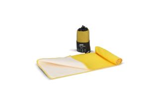R-PET quick dry sports towel 40x80cm with pouch (200g/m²) sublimation Yellow
