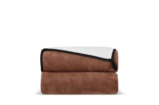 Bonded coral fleece blanket 120x150cm (500g/m²) sublimation Taupe