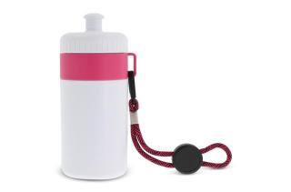 Sportflasche mit Halteschlaufe 500ml Pastell rosa