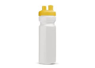 Sportflasche mit Zerstäuber 750ml Weiß/gelb