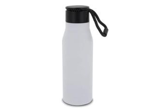 Isolierflasche mit Trageschlaufe 600ml Weiß