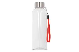 Water bottle Jude R-PET 500ml Transparent red