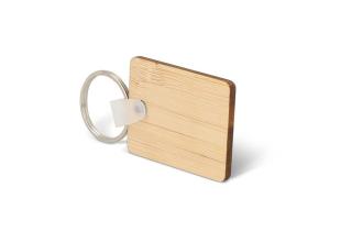 Keyring Bamboo rectangular 