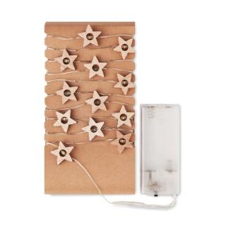 MILKY WAY Lichterstrang mit 20 LEDs Holz