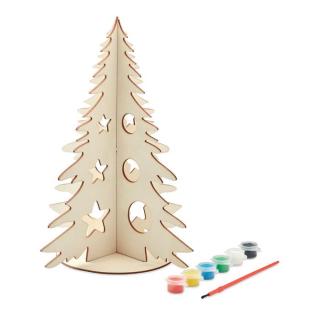 TREE AND PAINT DIY wooden Christmas tree 