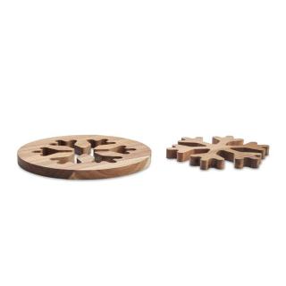 SCAGLIA Acacia wooden pot holders set 