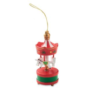 WHIRL Wooden carousel ornament 