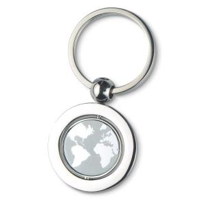 GLOBY Globe metal key ring 